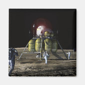 Künstlerische Wiedergabe eines neuen Raumschiffs z Magnet (Vorne)