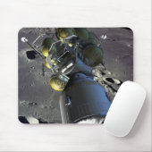 Künstlerische Wiedergabe eines neuen Raumschiffs z Mousepad (Mit Mouse)