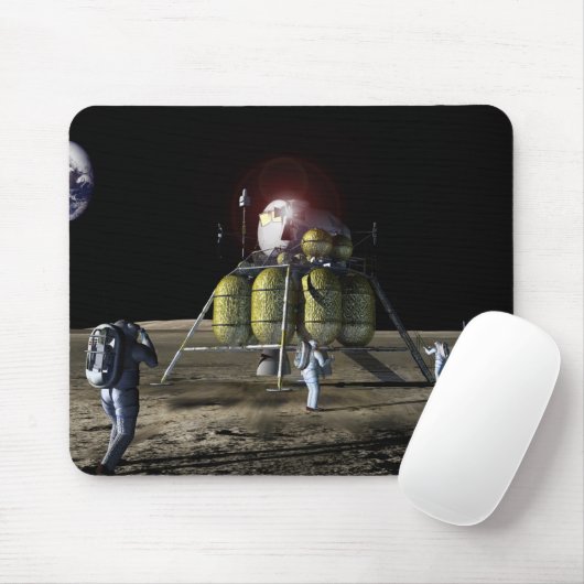 Künstlerische Wiedergabe eines neuen Raumschiffs z Mousepad (Mit Mouse)