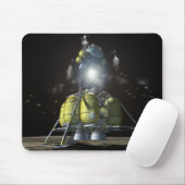 Künstlerische Wiedergabe eines neuen Raumschiffs z Mousepad (Mit Mouse)