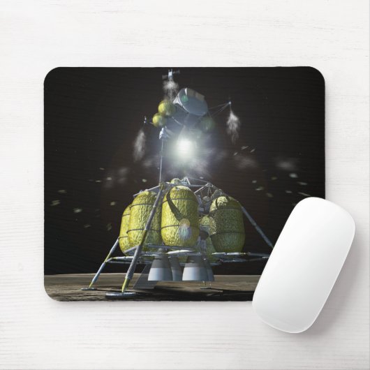 Künstlerische Wiedergabe eines neuen Raumschiffs z Mousepad (Mit Mouse)