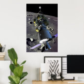 Künstlerische Wiedergabe eines neuen Raumschiffs z Poster (Heimbüro)