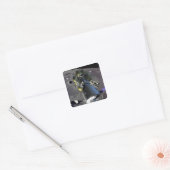 Künstlerische Wiedergabe eines neuen Raumschiffs z Quadratischer Aufkleber (Umschlag)