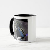 Künstlerische Wiedergabe eines neuen Raumschiffs z Tasse (Vorderseite Links)