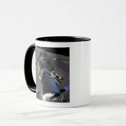 Künstlerische Wiedergabe eines neuen Raumschiffs z Tasse (Vorderseite Links)