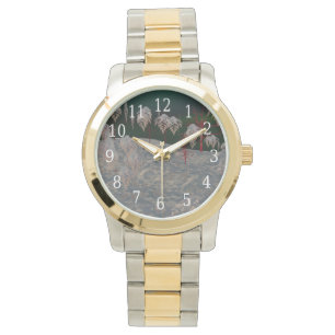 Künstlerische Winterwunderlandschau Armbanduhr