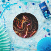 Künstlerische Wirbel Pappteller (Party)