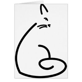 Künstlerische Wirble Katzen-Silhouette