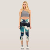 Künstlerische Yoga Hose Capri (Vorderseite)