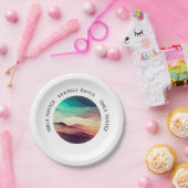 KÜNSTLERISCHE ZEIGE EMPFANG BRANDING Runde Pappteller (Party)