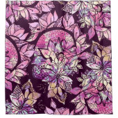 Künstlerischen Abstrakt rosa, Lila Handschrift, Bl Duschvorhang (Vorderseite)