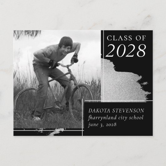 Künstlerischer Abschluss | Abstraktes Splash Foto Postkarte (Vorderseite)