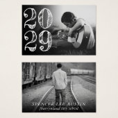 Künstlerischer Abschluss | Einfache Ankündigung vo (Vorne & Hinten)