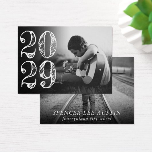 Künstlerischer Abschluss | Einfache Ankündigung vo (Schreibtisch)