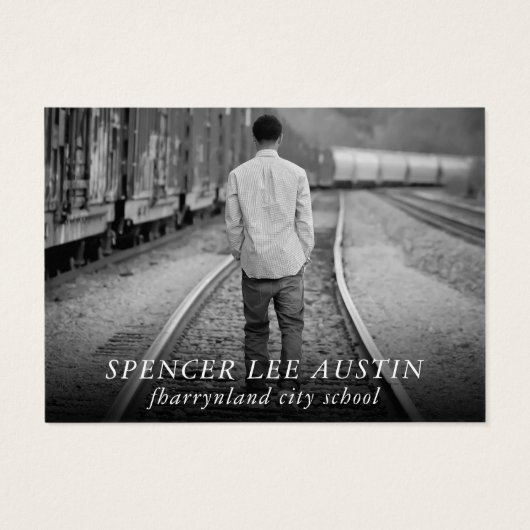 Künstlerischer Abschluss | Einfache Ankündigung vo (Rückseite)