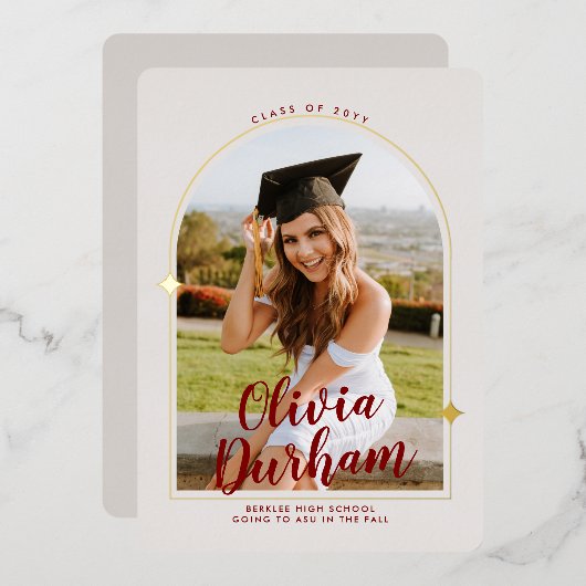 Künstlerischer Abschluss Einladung (Vorderseite/Rückseite)