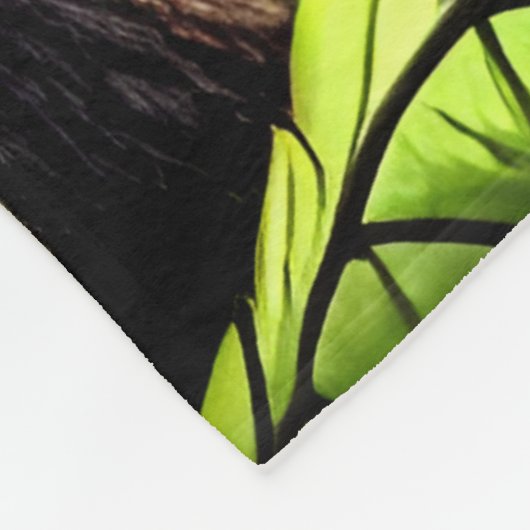 Künstlerischer Abstrakter Jungle Gorilla Fleecedecke (Ecke)