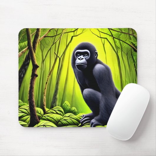 Künstlerischer Abstrakter Jungle Gorilla Mousepad (Mit Mouse)