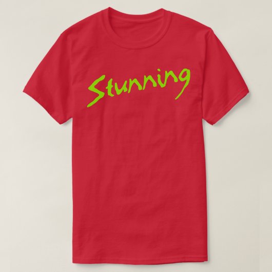 Künstlerischer Atemberaubender Modetext T-Shirt (Design vorne)