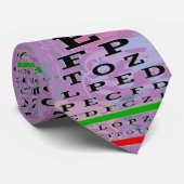 Künstlerischer Augendiagramm Optometristischer Lav Krawatte (Gerollt)