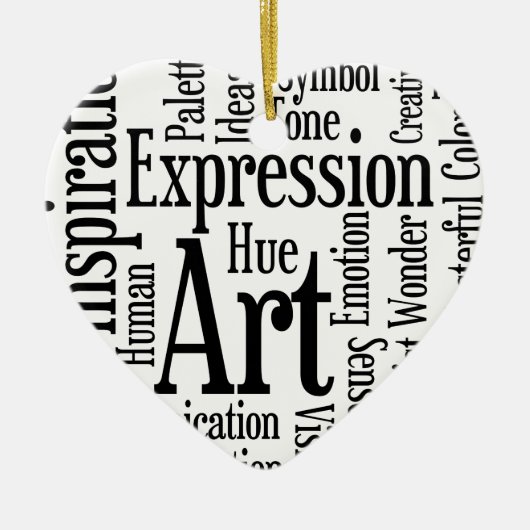 Künstlerischer Ausdruck für Künstler oder kreative Keramik Ornament (Vorne)