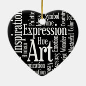 Künstlerischer Ausdruck für Künstler oder kreative Keramik Ornament (Hinten)