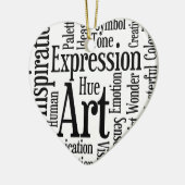 Künstlerischer Ausdruck für Künstler oder kreative Keramik Ornament (Links)