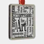 Künstlerischer Ausdruck für Künstler oder kreative Ornament Aus Metall (Rechts)