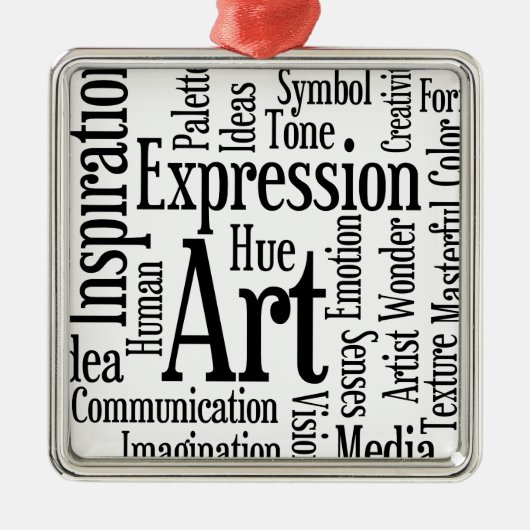 Künstlerischer Ausdruck für Künstler oder kreative Ornament Aus Metall (Vorne)