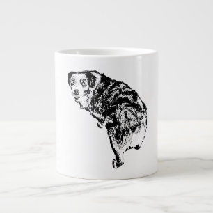 Künstlerischer Australian Shepherd Hund Becher – T Jumbo-Tasse