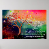 *~* künstlerischer Baum AP81 Ethereal Kalkulation Poster (Vorne)