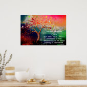 *~* künstlerischer Baum AP81 Ethereal Kalkulation  Poster (Küche)