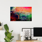 *~* künstlerischer Baum AP81 Ethereal Kalkulation  Poster (Heimbüro)