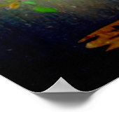 *~* künstlerischer Baum AP81 Peace Faith Quote Pos Poster (Ecke)