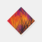 Künstlerischer Baum Serviette (Ecke)