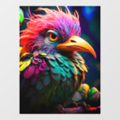Künstlerischer Bird Fensteraufkleber (Blatt)