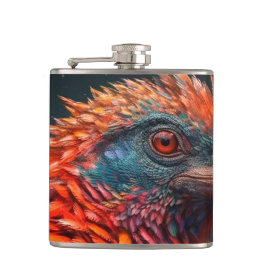 Künstlerischer Bird Flachmann