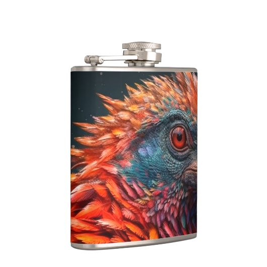 Künstlerischer Bird Flachmann (Rechts)