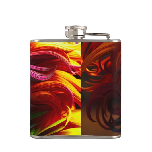 Künstlerischer Bird Flachmann (Rückseite)