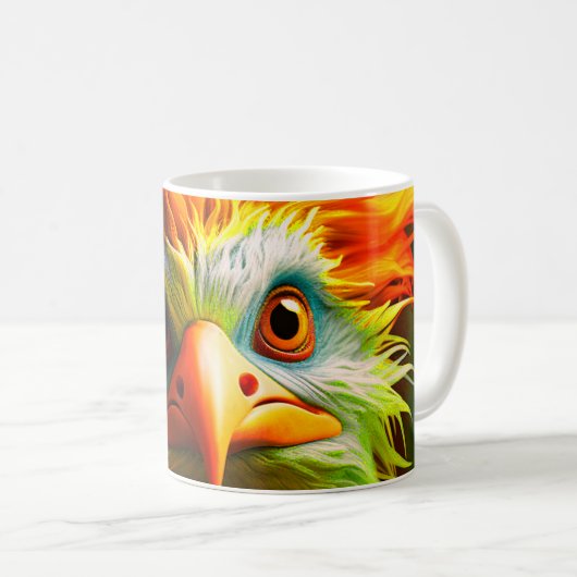 Künstlerischer Bird Kaffeetasse (VorderseiteRechts)