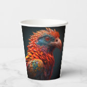 Künstlerischer Bird Pappbecher (Rückseite)