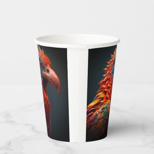 Künstlerischer Bird Pappbecher (Rechts)