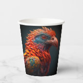 Künstlerischer Bird Pappbecher (Vorderseite)