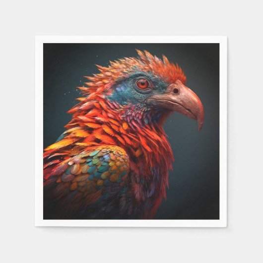 Künstlerischer Bird Serviette (Vorderseite)