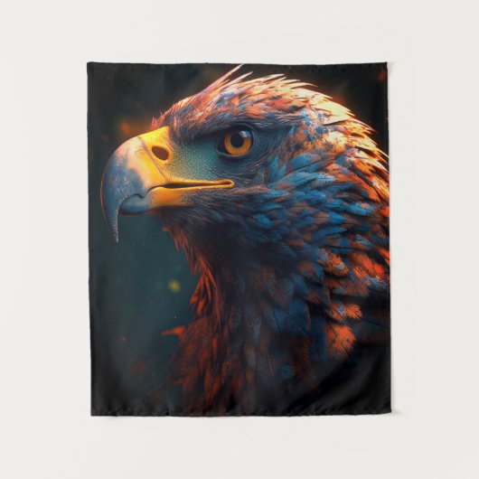 Künstlerischer Bird Wandteppich (Vorderseite)
