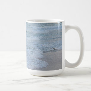 Künstlerischer Blau Grüner Ozeanwellen Kunst Druck Kaffeetasse