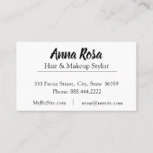 *~* künstlerischer blauer u. rosa Bling Diamant Visitenkarte (Rückseite)