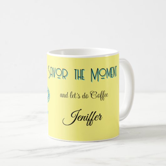 Künstlerischer Blue Coffee Cup mit wirbelnden Must Kaffeetasse (VorderseiteRechts)