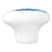 Künstlerischer Blue Coffee Cup mit wirbelnden Must Keramikknauf (Seitenansicht)