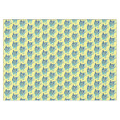 Künstlerischer Blue Coffee Cup mit wirbelnden Must Tischdecke (Vorderseite (Horizontal))